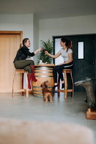 Wine barrel table - barrel, with