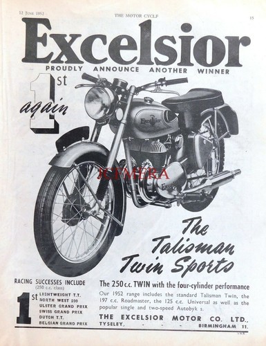 Excelsior talisman twin - excelsior,