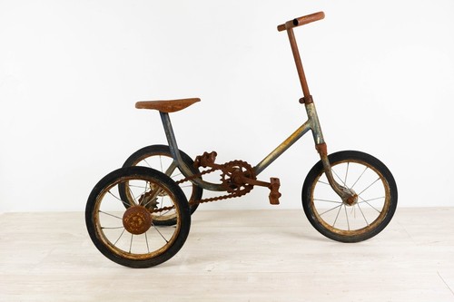 Old kid tricycle bicycle - tricycle,
