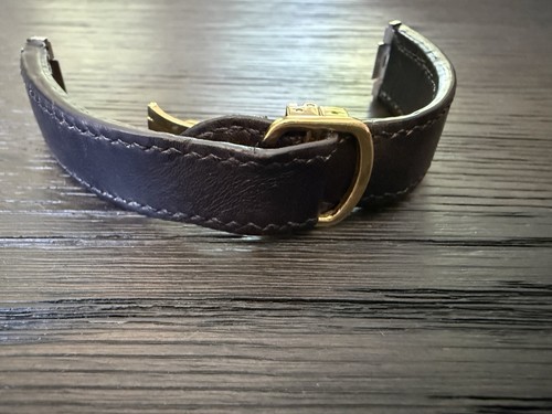 19mm black leather strap fits - 19mm,