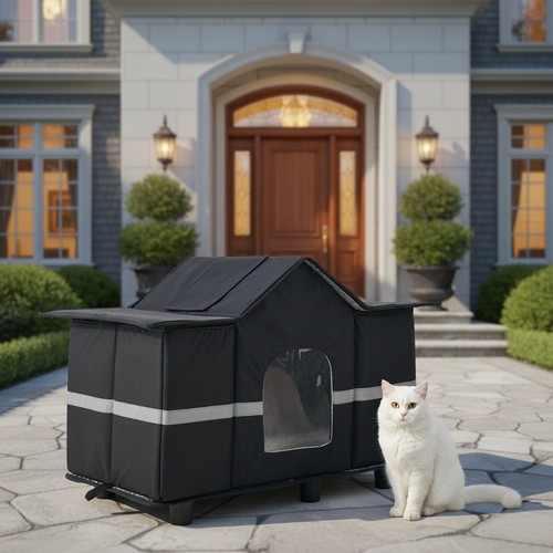 Insulated cat house warm - insulated,