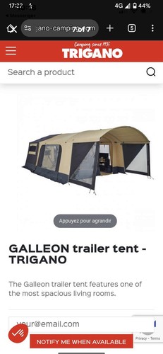 Trigano galleon trailer tent - trigano,