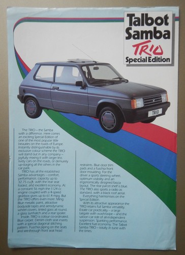 Talbot samba trio special - samba,