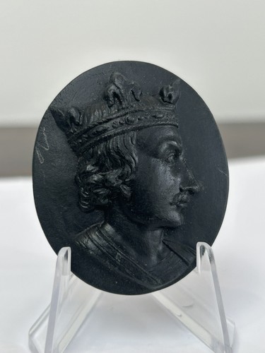 Wedgwood black basalt portrait - black,