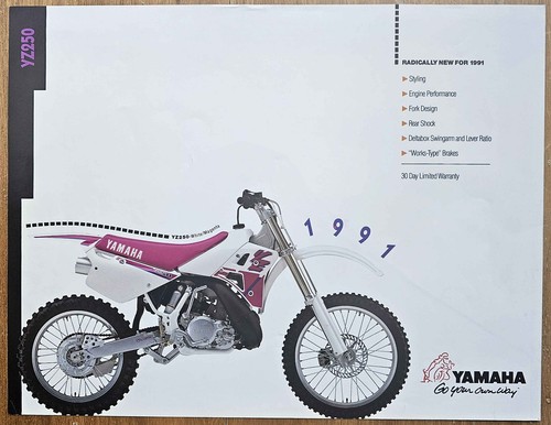 Yamaha 1991 yz250b double - yamaha,