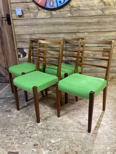 Danish style dining chairs - 4,