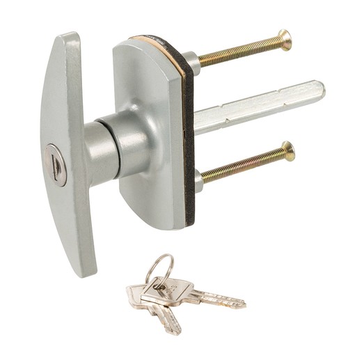 Locking garage door - handle, c/w