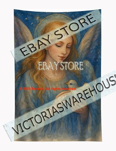 Angel bird tapestry spiritual