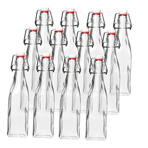 Ounce clear flip top - clear, glass