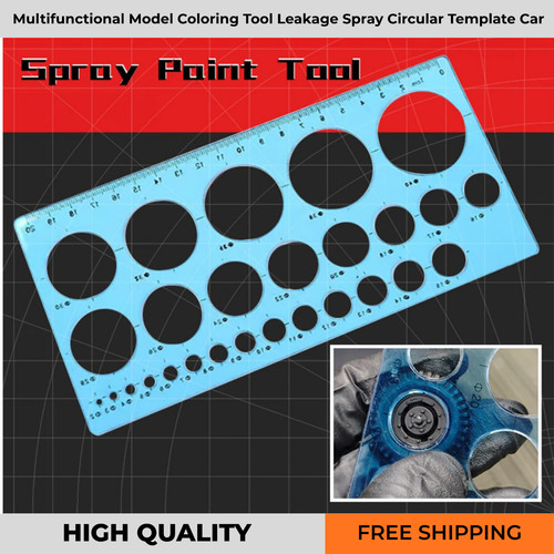 Model painting spray - model, template