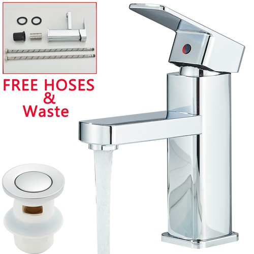 Chrome basin mixer tap mono - mixer,