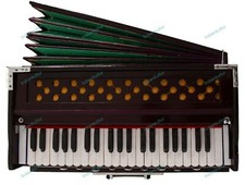 Handmade Portable 3.5 Octave 9 Stopper Laying Style Harmonium Baja With Coupler