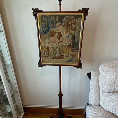 Antique framed tapestry - antique, like