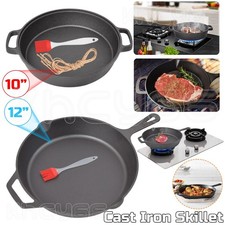 10" 12" Cast Iron Non Stick