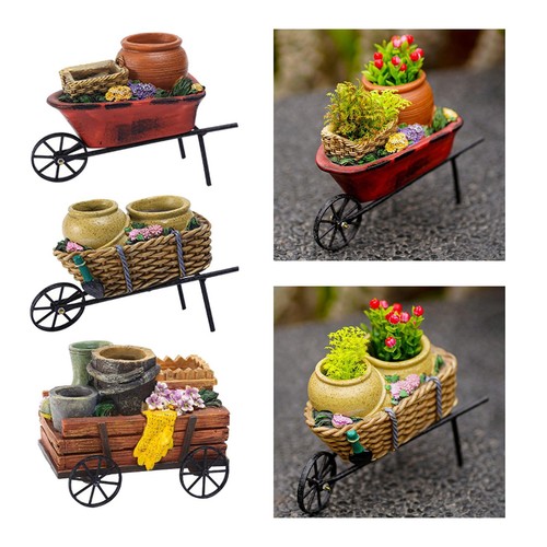 Cart flower pot stand - cart,