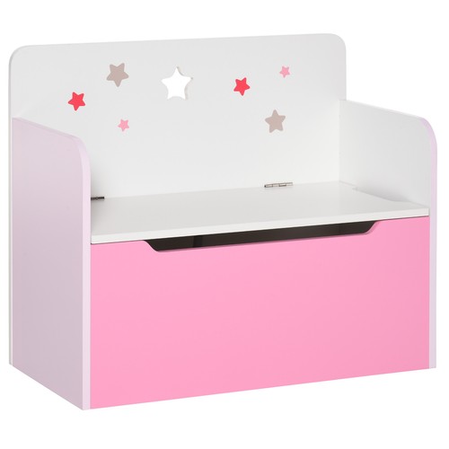 Homcom kids wooden toy box - homcom,