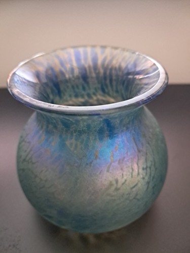 Vintage okra iridescent art - okra,