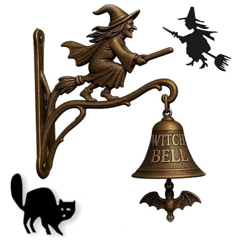Wall mount witch doorbell - mount,