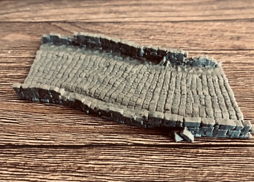 Cobbled track with - cobbled,