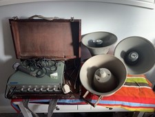 VINTAGE Public Address PA LOUD SPEAKER TONOY System FILM PROP