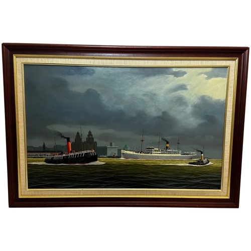 Oil painting alca - alca, passenger