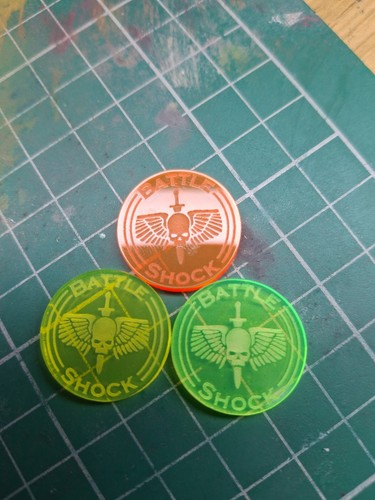 Battle shock game tokens lot - battle,