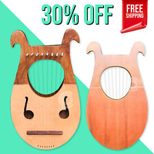 8 Strings New Modern Gon Irish Harp Lyre Wooden Harp With free Carrying Case