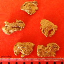 5 GOLD NUGGETS from Alaska Gold Nugget Gold Bar Coin Gold Nuggets Gift