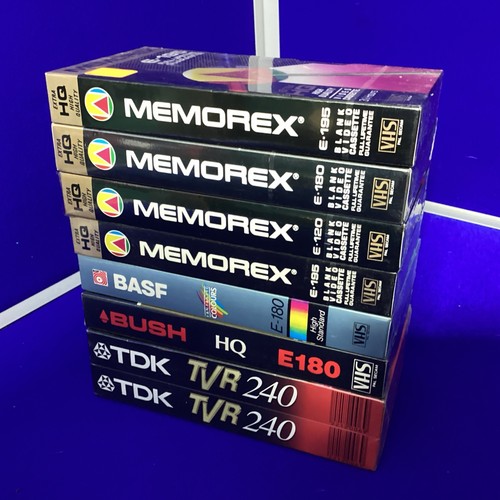 New vhs blank tape - 8,