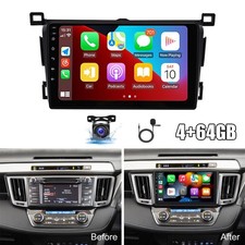 CarPlay For Toyota RAV4 2013-2018 Car Stereo Radio Sat Nav Android 13 GPS 4+64G