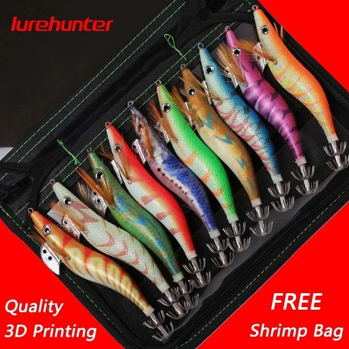 10pc luminous squid - squid, hook