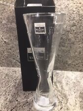 JOHN ROCHA Signed Waterford Crystal 9” Tall Geo Bud Vase New in Box