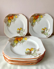 Shelley Art Deco Side Plates 8