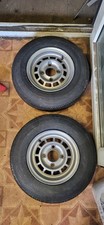 Classic Genuine Austin Morris Mini Special Exacton Alloy Wheels 10x5 inch pair 