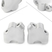 HandleBar Clamp Riser Fit Suzuki V-STROM DL 650XT 2015-2022 DL 1000 02-17 Silver