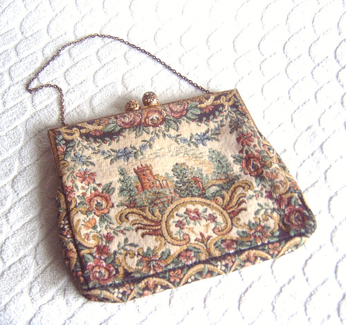 Vintage evening bag c1950 - evening,