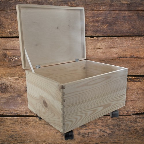 Large plain wooden organiser - large,