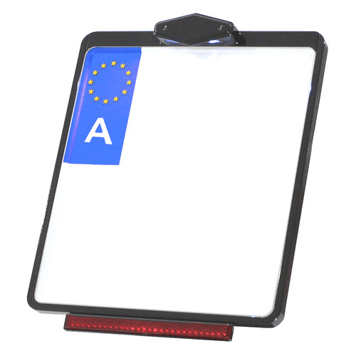 License plate holder with - license,