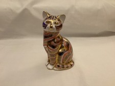 Royal Crown Derby Cat Paperweight