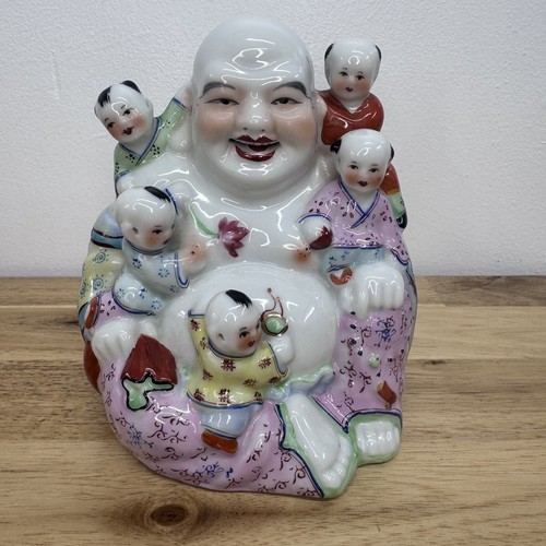 Vintage laughing buddha 14cm - vintage,