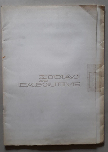 Ford zodiac range brochure - ford,
