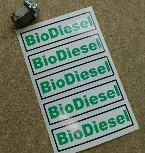 Bio diesel stickers - x, car