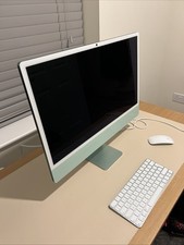 Immaculate Apple iMac 24-inch M4 Chip, 2024,  8-Core, 16GB RAM, 256GB SSD, Green