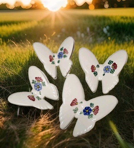 Vintage ceramic butterflies - ceramic,