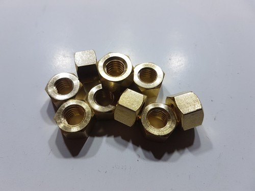 Brass exhaust manifold nuts - brass,