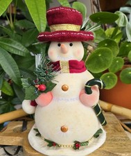 Vintage Avon “Icy Ivor” Fibre Optic Musical Snowman Rare