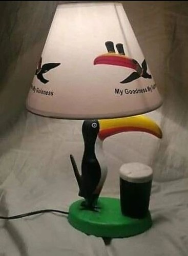 Guinness toucan bar table - bar/table, lamp
