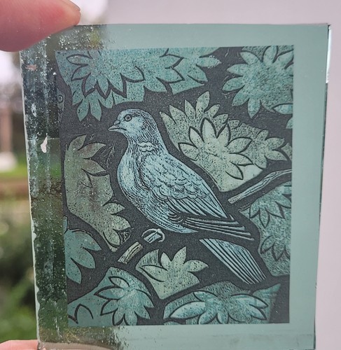 Stained glass bird antique - bird,