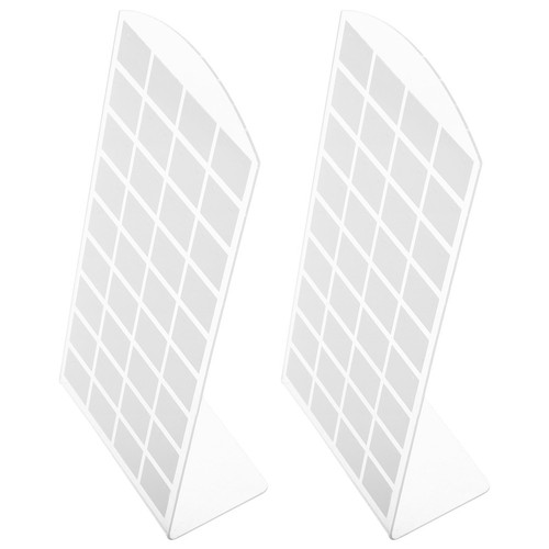 White plastic earring - plastic,