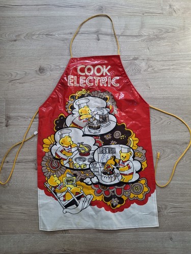 Vintage teddy bear minky apron - teddy,